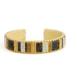 Etkie Hand Beaded Cuff Bracelet